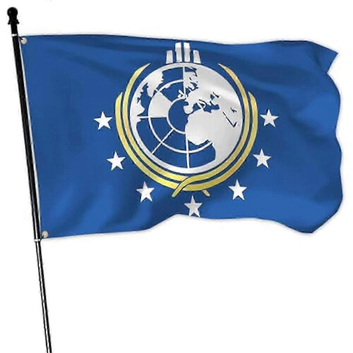 2 PCS Polyester Double Sided Super Earth Banner for College Dorm Decor 5Ft * 3Ft-G 1