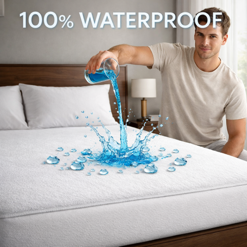 Imperial Rooms (Super King Mattress Protector) Waterproof Terry Towel Mattress Protector UK 1