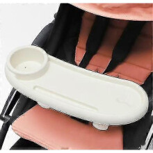 (White) 3 In 1 Stroller Snack Tray With Cup Phone Holder,universal Child Snack Tray For Most Strollers-In Stock