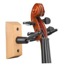 Violin Wall Mount Hanger with Durable Wooden Base, Secure SpaceSaving Storage for Home and Studio