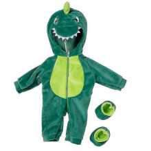 (Dinosaur) Cute Doll Stitch Flamingo Unicorn Giraffe Dinosaur Outfits Overalls For New Born Baby Dolls Girls Birthday