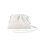(white) Pu Woven Bag Satchel Cloud Mini Leather Clutch Bag 1