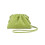 (lime) Pu Woven Bag Satchel Cloud Mini Leather Clutch Bag 1