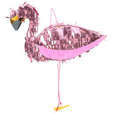 Large Flamingo Pinata for Birthday Party, Colorful Tropical Decor, Easy Hanging, Party Game Ready