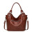 (Dark Brown) Women Vintage Leather Shoulder Bag 2