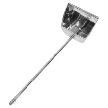 Stainless Steel Dustpan with Long Handle, Heavy Duty Stoop Design for Easy Home Cleaning