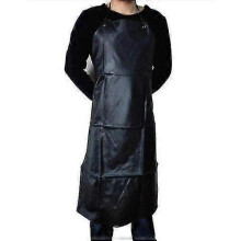 (Black) Heavy Duty Waterproof Pvc Apron Adult Butchers Kitchen Chef Plastic Full Apron-Good