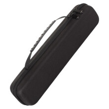 Waterproof ShockAbsorbing Curling Iron Travel Case Black, HeatResistant Zipper Storage Pouch