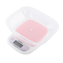 (Pink) Portable Electronic Kitchen Scale Weighing Scale Feature Large LCD Display And Auto Close Function For Home Cooks White