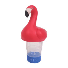 Pool Chlorine Floater Flamingo Collapsible Floating Dispenser, Adjustable Release for 3 Inch Tablets