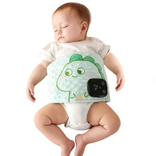 (Dinosaur) Cartoon Baby Bellyband Breathable Tummy Wrap Belt 7-Speed Vibration Adjustable Infant Stomach Soother Colic Relief
