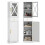 Tall Bathroom Cabinet with Adjustable Shelves, White 1