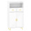 Armoire blanche polyvalente avec étagères et tiroirs réglables 1