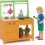 Cucina da esterno in fango per bambini con fornello e rubinetto 1
