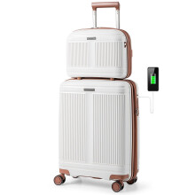 2-delat bagageset med 20" handbagage och 14" kosmetikfodral