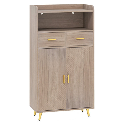 Armoire polyvalente avec étagère réglable et tiroirs