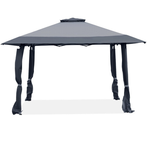 4x4m Event Canopy Tent, Double Roof, Adjustable Heights
