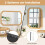 Rectangular Wall Mirror with Wood Frame, 90x60 cm 4