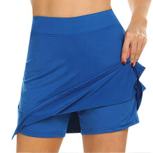 (S, Royal Blue) Anti-chafing Active Skorts Super Soft Comfortable Women's Athletic Lightweight Skirts With Shorts-Yvan