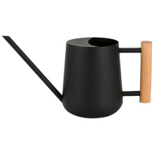 (Black) Modern Watering Pot 1000ML Watering Can for Home Garden Plant and Succulents Maintenances Practical Planting Tool  White