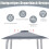 4x4m Event Canopy Tent, Double Roof, Adjustable Heights 3
