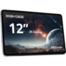SVITOO 12 Inch Android 16 Tablet with Gemini AI, 2K FHD (2000×1200) Display, 30GB RAM (6GB + 24GB Virtual) + 128GB ROM, Octa-Core, 8800mAh Battery