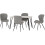 Seconique Marlow & Quebec Dining Set X4 Chairs White Marble 2
