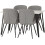 Seconique Marlow & Quebec Dining Set X4 Chairs White Marble 3