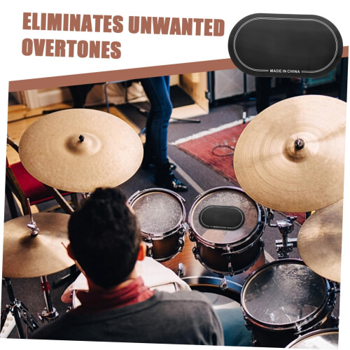 2pcs Bass Drum Patch Drumhead Protector Pads Reinforced Impact Zone Double Pedal Compatible 2