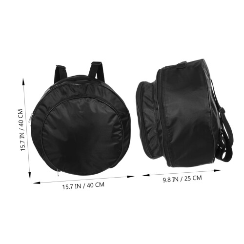 Snare Drum Bag with Protective Padded Interior, Adjustable Backpack Straps and Multiple Pockets for Drummers 1