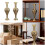 Metal Antique Tall Vases with Embossed Pattern for Floral-B 3