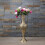 Metal Antique Tall Vases with Embossed Pattern for Floral-B 5