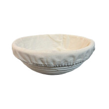 (Round 22x8cm cloth d) Nonstick Banneton Bread Basket with Removable Cloth Pad Home Baking Supplies Baking Accessories for Easy Cleaning