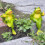Statue de grenouilles, décor de Pot Huggers pour plantes,-1 7