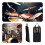 Black Drum Stick Bag with Hooks, Thickened Protective Drumstick Holder Case for Drum Mallets 5