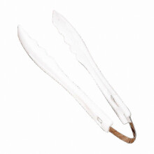 (White) Non-Slip Kitchen Tongs, Food Grade PP Steak Clamps, Comfortable Grip Cooking Utensils