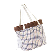 Multiuse Cats Travel Bag with Fleece Lining and Foot Hole-1