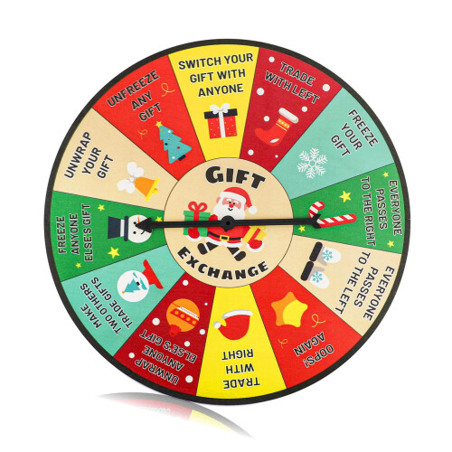 Festival Decors Turn Plate for Christmas Gift Sharing
