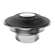 (Black) Multipurpose Bathtubs Drain Stoppers Integrated Drain Collector Without Clog Filters Fit 1.4 1.8Inch Drain Daily Use White