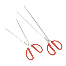 2PCS Stainless Steel Tongs Heavy Duty Fish and Crab Grabber Tool Long Reach Non Slip Grip Set