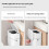 (L) Friendly Small Indoor Composts Bin With Odor Control Hanging Trash Can For Kitchen Countertop 5