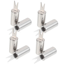 8Pcs Stainless Steel Corn Holders with Non Slip Ergonomic Grip for BBQ, Picnics, Grilling and Desserts