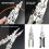 (black) Wire Stripper Crimper Cable Cutter Professional Electrical Wire Stripping Tool Wire Stripper Plier Multifunctional  grey 2