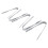 Precision Tweezers Set Stainless Steel Color Coded Tips for Electronics Crafts Beauty Hobby Use 5pcs 5