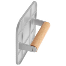 Heavy Duty Aluminum Burger Press with Wood Handle, Nonstick Surface for Even Patties and Grilling