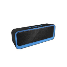 (Blue) Wireless Bluetooth Speaker Portable Outdoor Stereo Surround Speaker Subwoofer-In stock