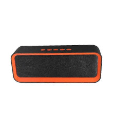 (Orange) Wireless Bluetooth Speaker Portable Outdoor Stereo Surround Speaker Subwoofer-In stock