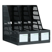 File Storage Box Plastic File Organizer with Clear Compact Design for Home Office Document Basket