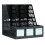 File Storage Box Plastic File Organizer with Clear Compact Design for Home Office Document Basket 1