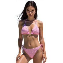 (M, Pink) Push Up Tankini Set Breathable Swimwear Split Design Bathing Suit Comfortable For Vacation and Water Sports Yellow XL